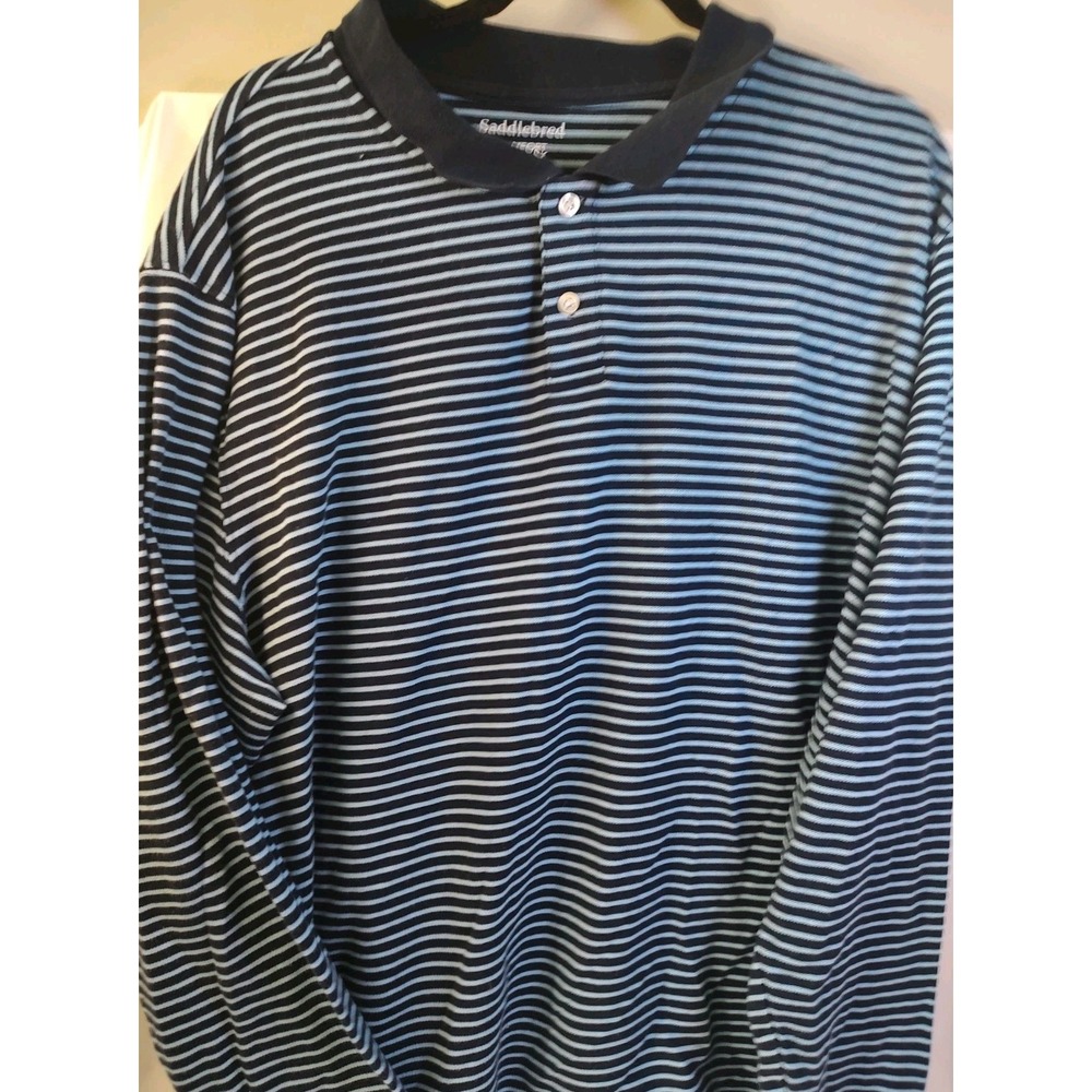 Mens Polo Golf Shirt Short Sleeve by Saddlebred Comfort Flex SZ XXL